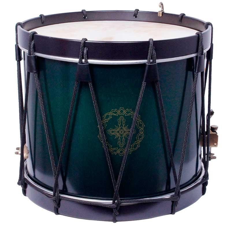TAMBOR GRANADERO CUERDA 38,1 Ø X 30 CM  ESMERALDA AROS GRAFITO AGUJEROS