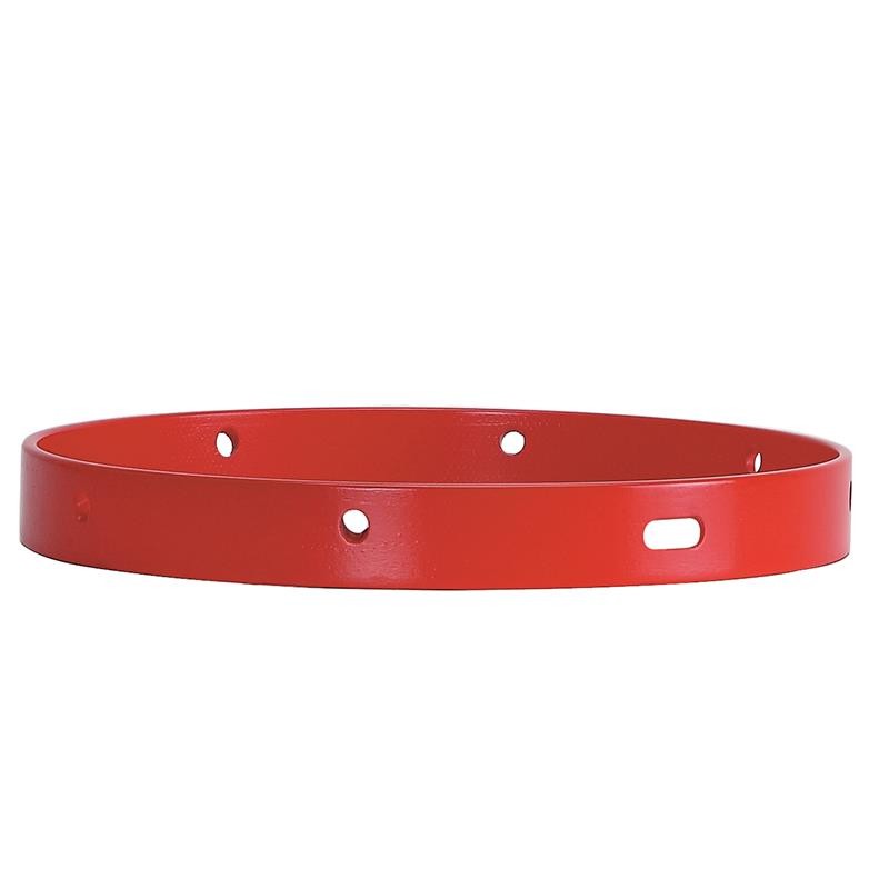 ARO MADERA TAMBOR GRANADERO 38,1 Ø X 3.0 CM AGUJERO BORDONERO ROJO FUEGO