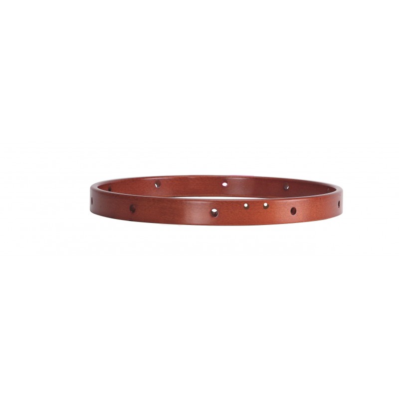 WOODEN RING DRUM GRALLER 35,5 Ø X 2.5 CM HOLE BEATER