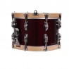 TAMBOR SAYÓN PASIÓN DEL SUR CROME 35,6 Ø X 22 CM ROJO VINO AROS NATURAL LISO