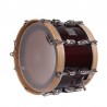 TAMBOR SAYÓN PASIÓN DEL SUR CROME 35,6 Ø X 22 CM ROJO VINO AROS NATURAL LISO