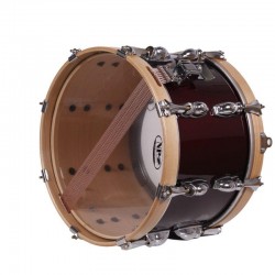 SAYÓN PASIÓN DEL SUR CROME DRUM 35,6 Ø X 22 CM WINE RED EARRINGS NATURAL PLAIN