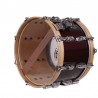 TAMBOR SAYÓN PASIÓN DEL SUR CROME 35,6 Ø X 22 CM ROJO VINO AROS NATURAL LISO