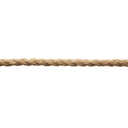 CUERDA CAÑAMO TRENZADA 4 MM GRUESO 1 METRO