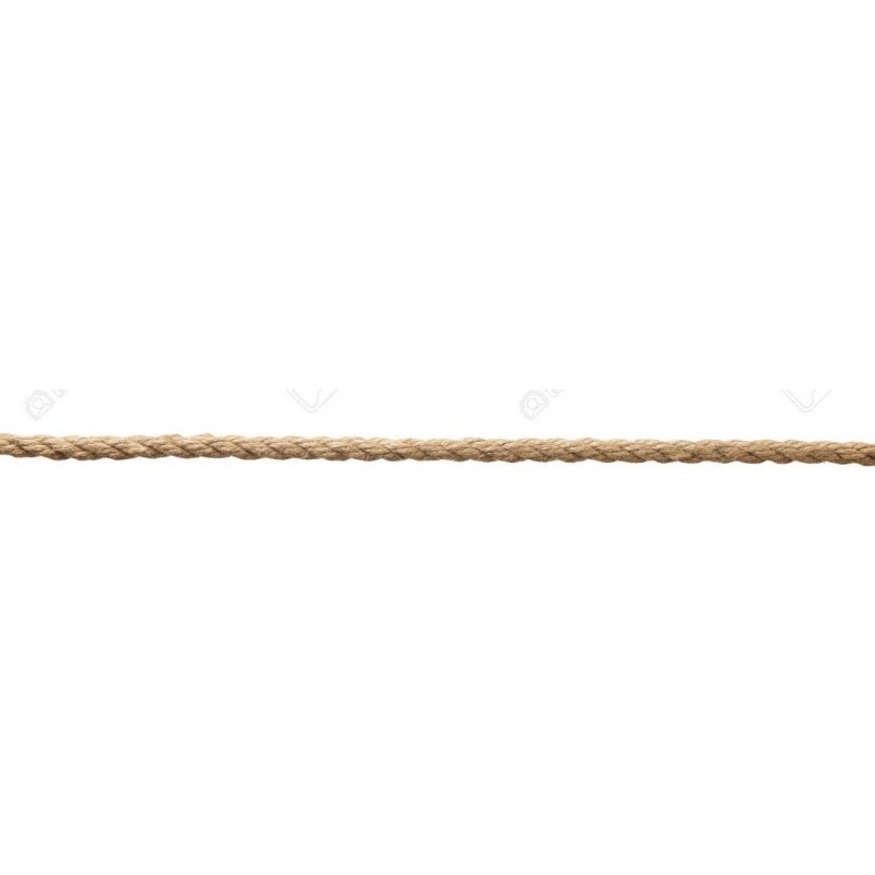 BRAIDED HEMP ROPE 3 MM THICK 1 METER