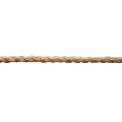 CUERDA CAÑAMO TRENZADA 6 MM GRUESO 1 METRO