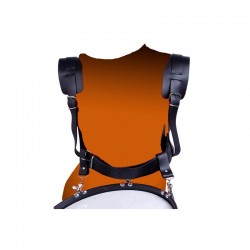 BLACK CROSS SHOULDER STRAP TWO CARABINERS