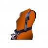 BLACK CROSS SHOULDER STRAP TWO CARABINERS