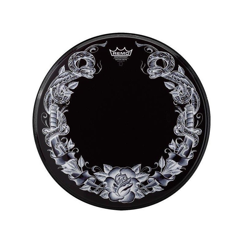 22 "REMO HEADSET POWERSTROKE TATTOO DRAGÃO BRANCO 55,9 Ø