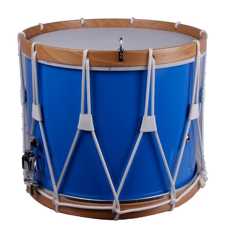 TAMBOR GRANADERO CUERDA 38,1 Ø X 30 CM  AZUL CIELO AROS NATURAL AGUJEROS