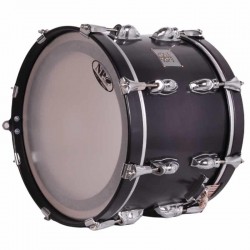TAMBOR SAYÓN PASIÓN DEL SUR CROME 35,6 Ø X 25 CM AZABACHE AROS AZABACHE