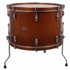 GROSSE CAISSE MOULUE 60,9 Ø X 40 CM AVEC PIEDS ANNEAUX NOYER ANNEAUX NOYER
