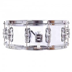 CAJA BATERIA GREAT 35,6 Ø X 14 CM BLANCO AROS METÁLICOS 