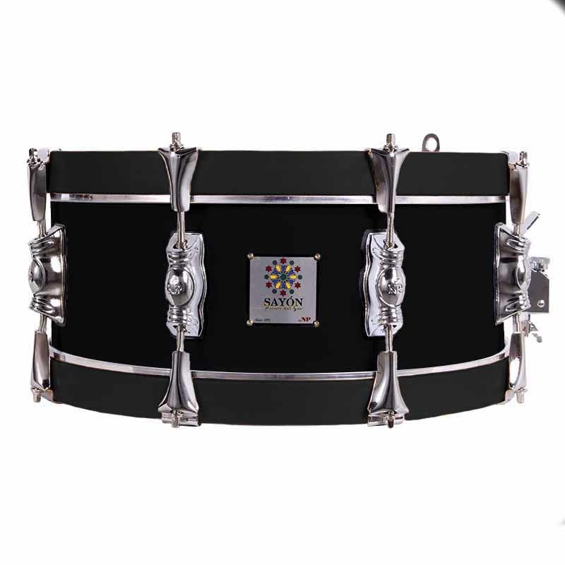 SAYÓN PASIÓN DEL SUR CROME DRUM 35,6 Ø X 14 CM BLACK SMOOTH GRAPHITE HOOPS