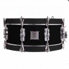 SAYÓN PASIÓN DEL SUR CROME DRUM 35,6 Ø X 14 CM BLACK SMOOTH GRAPHITE HOOPS