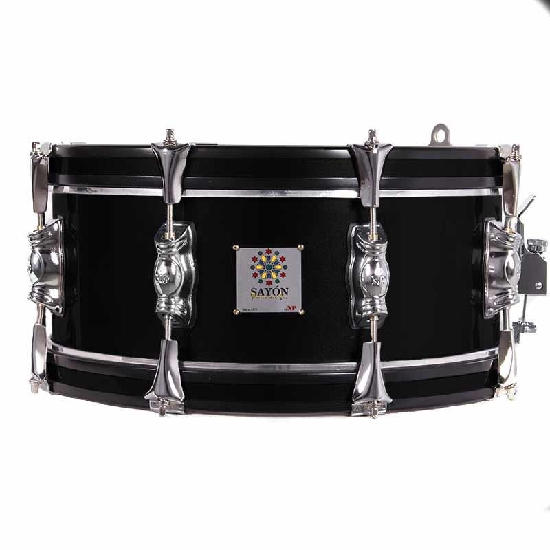 SAYÓN PASIÓN DEL SUR CROME DRUM 35,6 Ø X 14 CM BLACK GRAPHITE HOOPS GROOVE