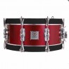 TAMBOR SAYÓN PASIÓN DEL SUR CROME 35,6 Ø X 14 CM ROJO CEREZA AROS GRAFITO LISO