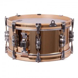 SAYÓN PASIÓN DEL SUR TAMBOR CROME 35,6 Ø X 16 CM GOLD NATURAL HOOPS GROOVE