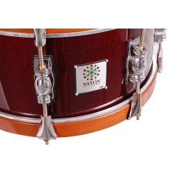 SAYÓN PASIÓN DEL SUR CROME TAMBOR 35,6 Ø X 16 CM VINHO TINTO MEL BRINCOS SUAVE