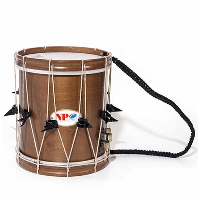 TAMBORIL VASCO CUERDAS 25,4 Ø X 25 CM NOGAL