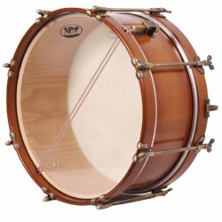 TABAL MORELLANO PIEL 35,6 Ø X 14 CM CON VARILLAS