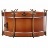 TABAL MORELLANO PIEL 35,6 Ø X 14 CM CON VARILLAS