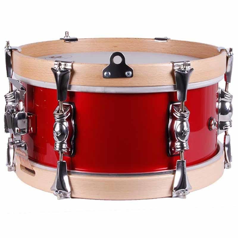SAYÓN PASIÓN DEL SUR CROME TAMBOR 12" X 14 CM BRINCOS CEREJA VERMELHO NATURAL PLAIN