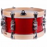 TAMBOR SAYÓN PASIÓN DEL SUR CROME 30,5 Ø X 14 CM ROJO CEREZA AROS NATURAL LISO