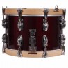 TAMBOR SAYÓN PASIÓN DEL SUR CROME 35,6 Ø X 22 CM ROJO VINO AROS NATURAL LISO