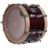 TAMBOR SAYÓN PASIÓN DEL SUR CROME 35,6 Ø X 22 CM ROJO VINO AROS NATURAL LISO