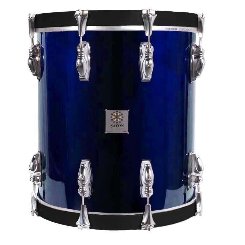 TIMBAL SAYÓN PASIÓN DEL SUR CROME 38,1 Ø X 34 CM AZUL AROS GRAFITO LISO