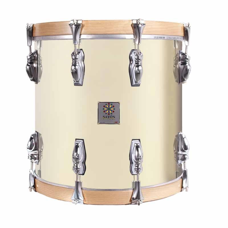 TIMBAL SAYÓN PASIÓN DEL SUR CROME 38,1 Ø X 34 CM ORO AROS NATURAL LISO