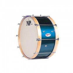 BASS DRUM CHARANGA 26"X8" BLUE NATURAL HOOPS