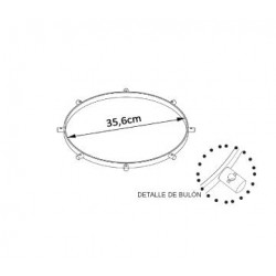 ANEL SURDO 35,6 Ø X 1,5 CM BORDONERO 8 DIVISÕES
