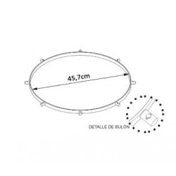 RING SURDO 45,7 Ø X 1,5 CM BORDONERO 8 DIVISIONS
