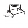 CROME CAMERA BASS DRUM 50.8 Ø X 50 CM WHITE WITH STAND
