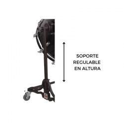 CAMÉRA CROME GROSSE CAISSE 60,9 Ø X 50 CM BLANC AVEC SUPPORT
