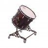 CROME CAMÉRA GROSSE CAISSE 55,9 Ø X 50 CM VIN ROUGE AVEC SUPPORT