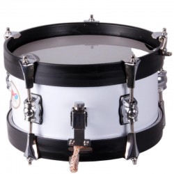 MINI SAYON DRUM KIDS CROME 10" X 12 CM WHITE GRAPHITE HOOPS