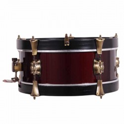 TAMBOR MINI SAYÓN NIÑOS OLD 30,5 Ø X 12 CM VINO AROS GRAFITO