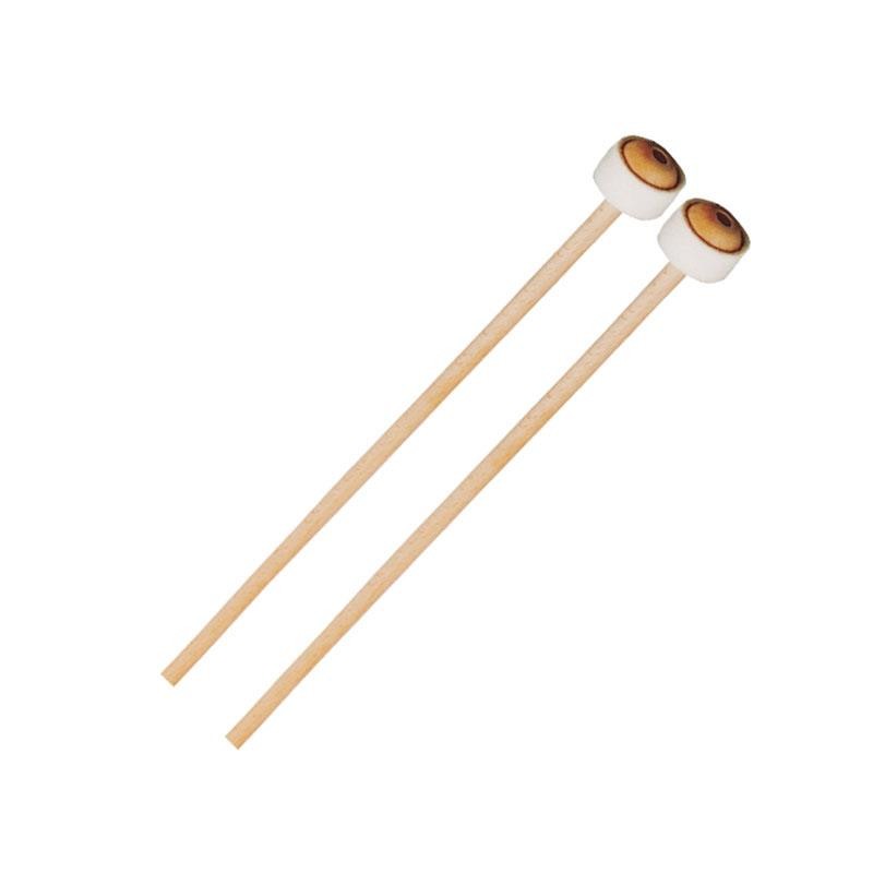 XYLOPHONE MACE FELT RING WOODEN HANDLE 39 CM PAIR