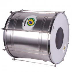 SURDO BAHIA ALUMÍNIO IPANEMA 40,6 Ø X 40 CM PRATA