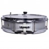 CAJA BANDA ALUMINIO 35,6 Ø X 09 CM PLATA
