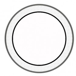 14" HYDRAULIC LINE NP TRANSPARENT drumhead...