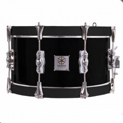 TAMBOR SAYÓN PASIÓN DEL SUR CROME 35,6 Ø X 18 CM NEGRO AROS GRAFITO LISO