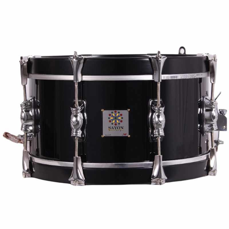 TAMBOR SAYÓN PASIÓN DEL SUR CROME 35,6 Ø X 18 CM NEGRO AROS GRAFITO LISO