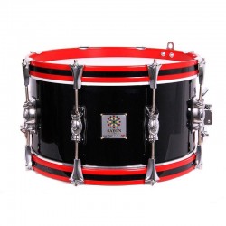 TAMBOR SAYÓN PASIÓN DEL SUR CROME 35,6 Ø X 18 CM NEGRO AROS FUEGO RANURA