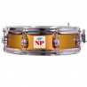 CAJA MARCHING ALUMINIO 35,6 Ø X 09 CM ORO
