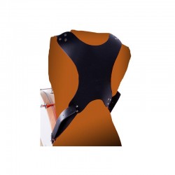 CEINTURE NOIRE CROSSE GROSSE CAISSE SUPPORT QUATRE MOUSQUETONS