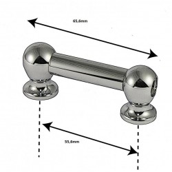 TUBO DE BOLOTA M-6 CROME 55.60MM